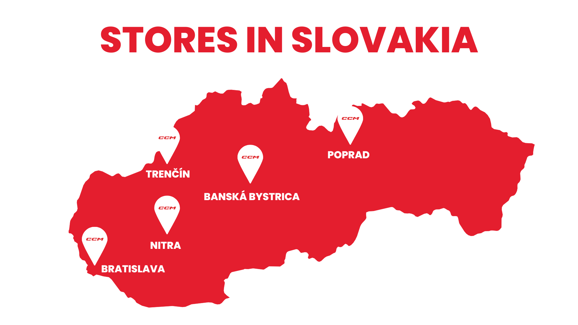 Slovakia store locations map